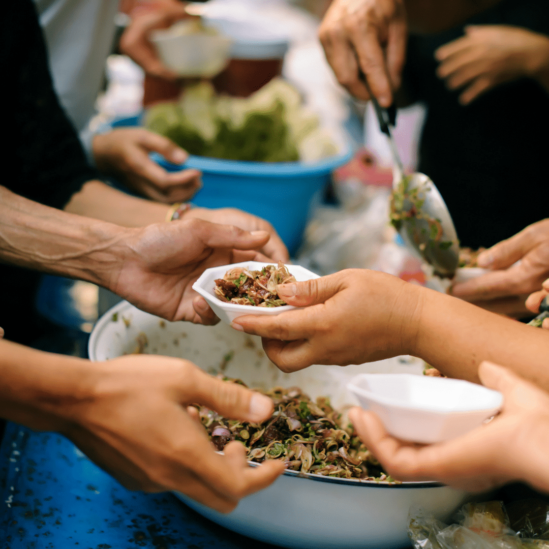 Giving food away to feed the city