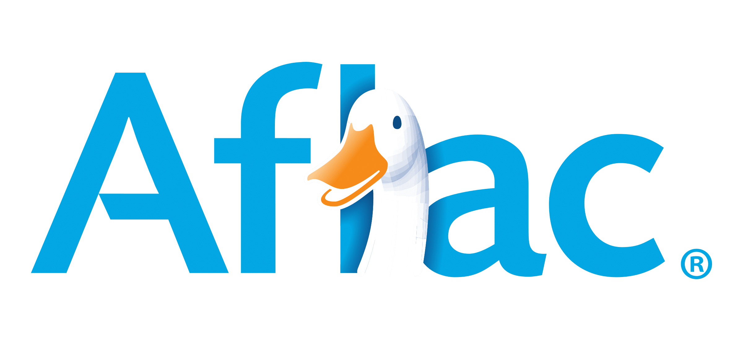 aflac-logo-png-transparent-1 ‣ NABIP-FW Chapter Aflac logo featuring a white duck with orange beak overlapping the blue 'Aflac' wordmark.